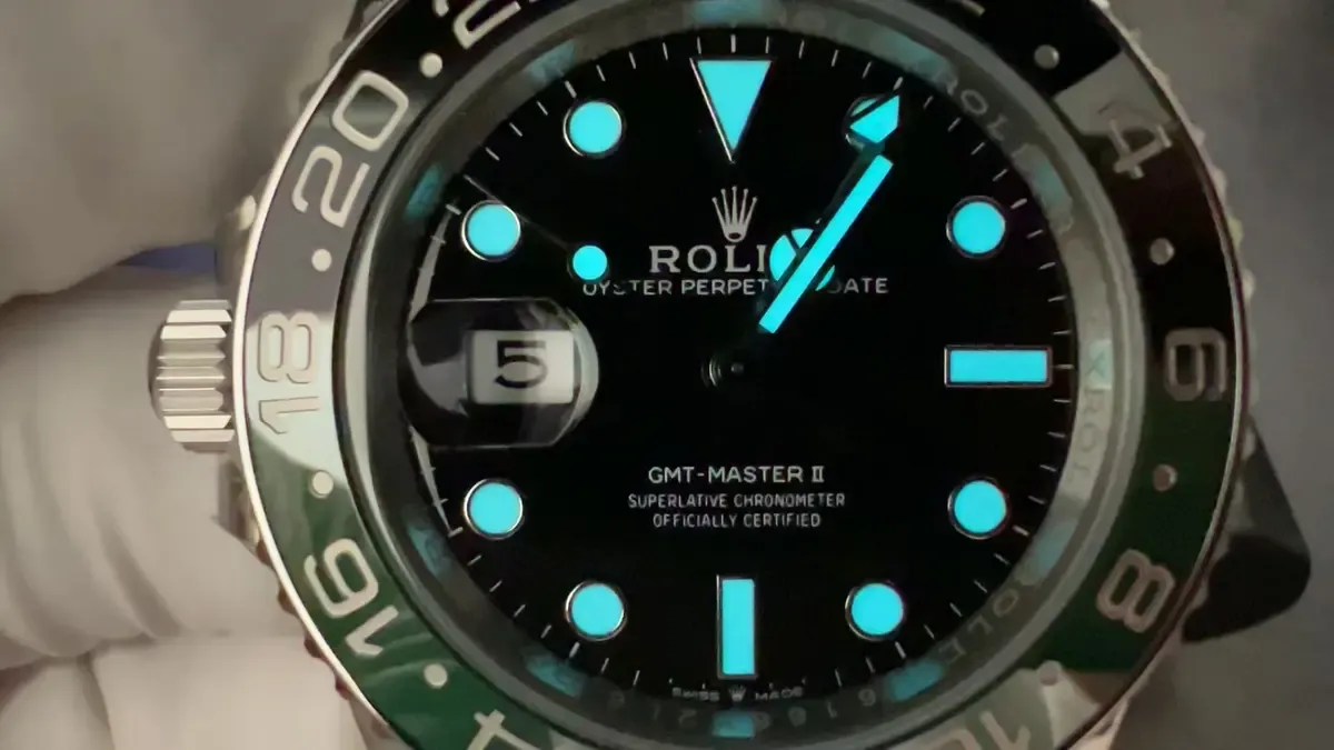 70小时动储+丹东3285芯！VS厂劳力士雪碧圈左撇子实测