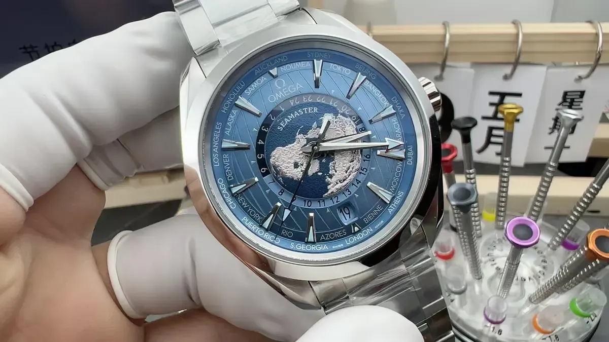 冰蓝夜光+8938机芯，VS厂世界时冰蓝盘究竟稳不稳？