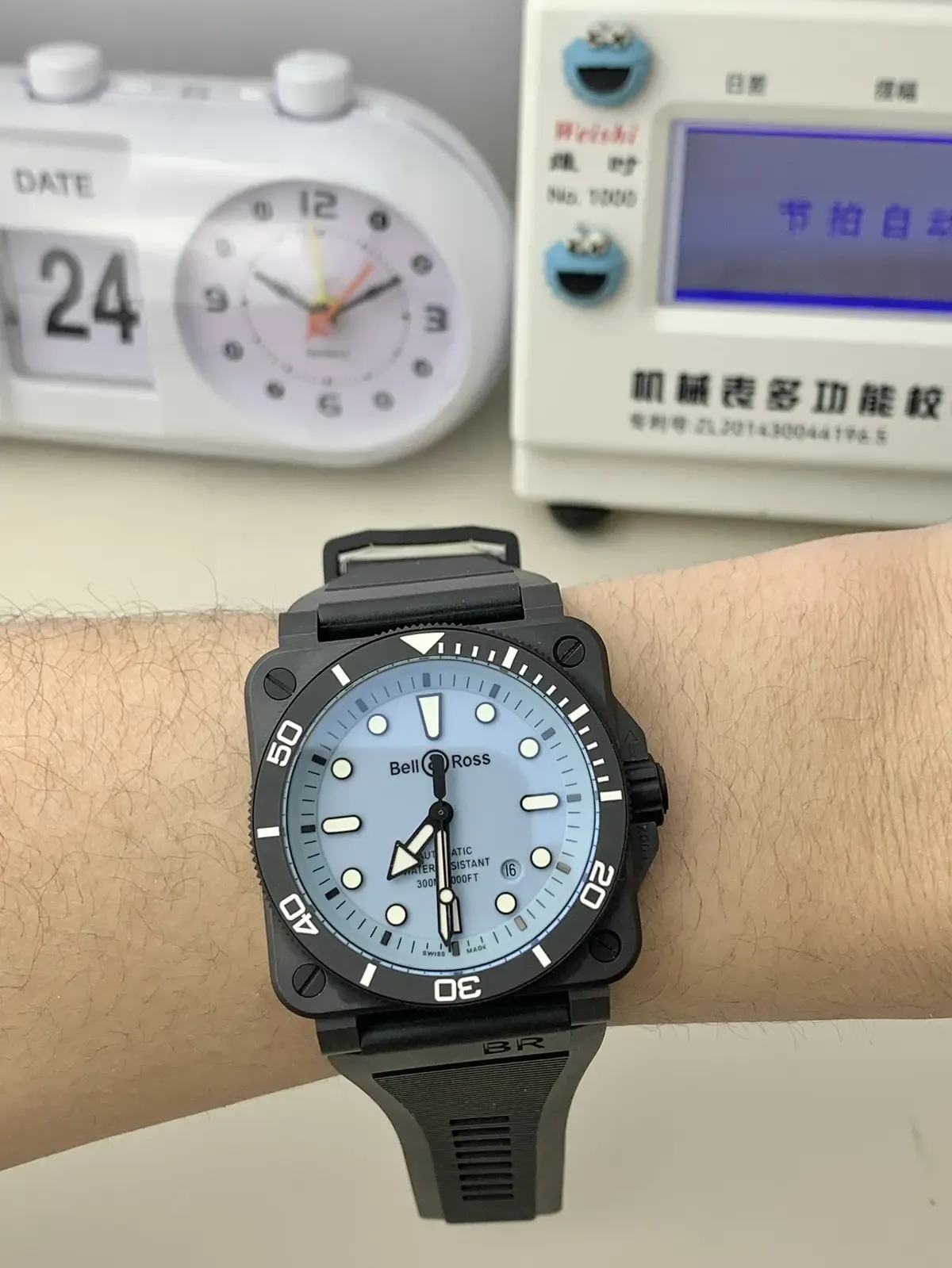 全夜光炸裂！M+厂柏莱士BR03陶瓷神作，戴上秒变焦点