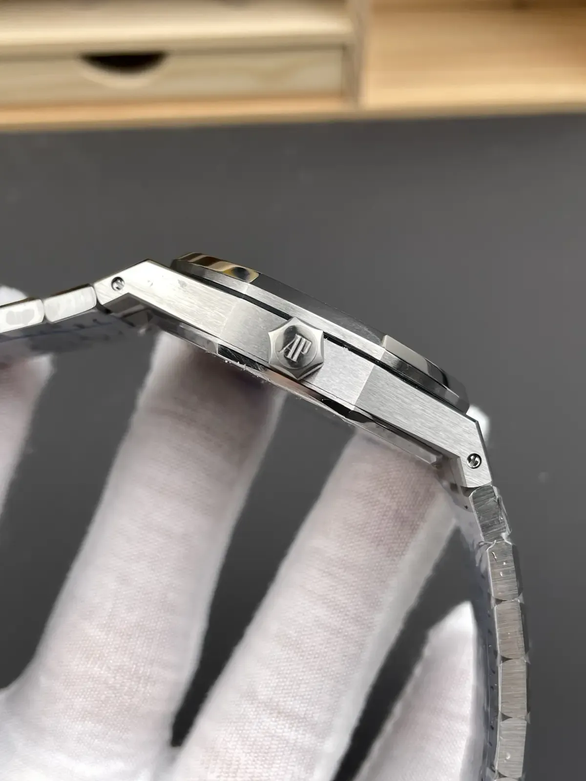 APS厂爱彼皇家橡树15500白面V4版做工细节满分