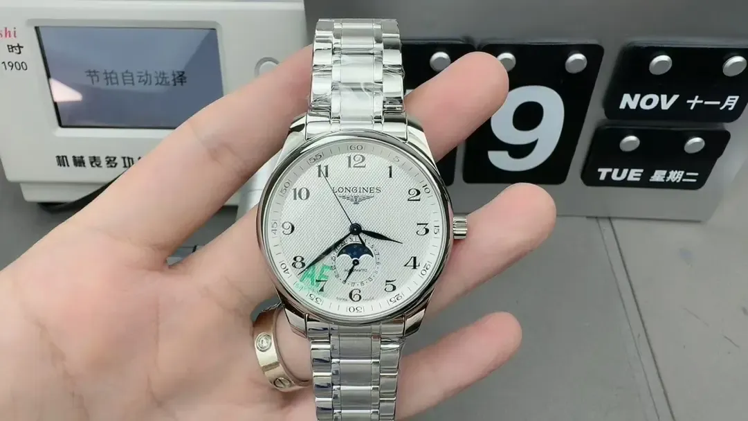 AF厂浪琴月相名匠42mm：烤蓝指针+899.5机芯