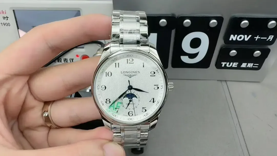 AF厂浪琴月相名匠42mm：烤蓝指针+899.5机芯