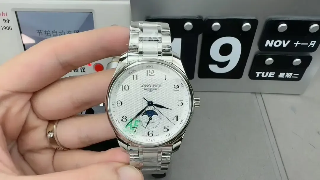 AF厂浪琴月相名匠42mm：烤蓝指针+899.5机芯