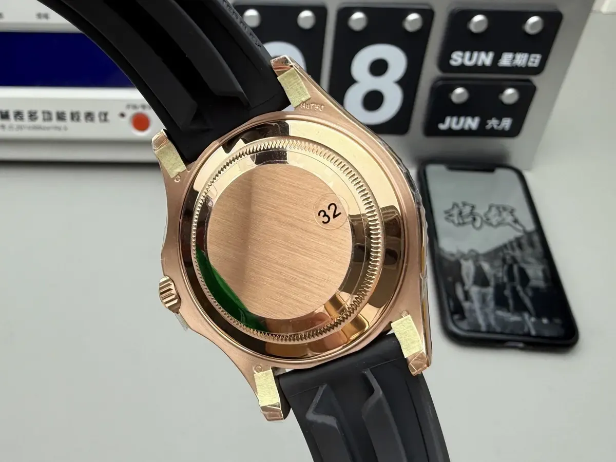 VS厂劳力士游艇玫瑰金上手实拍对比正品（避坑指南）