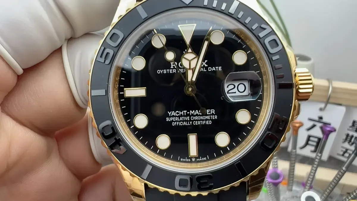 独家实拍：VS厂劳力士黄金游艇胶带细节全解析
