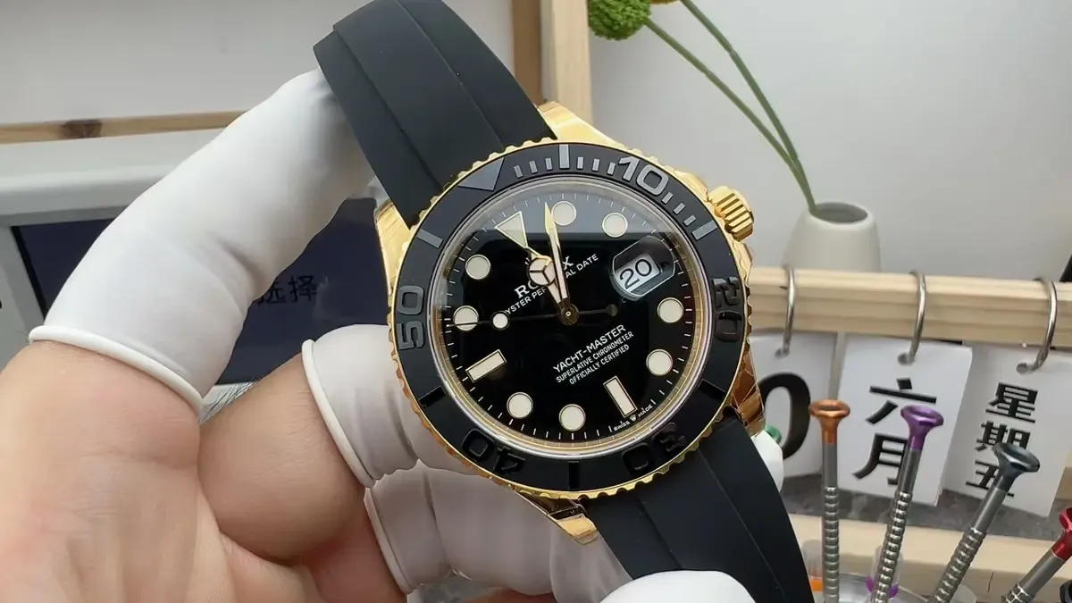 独家实拍：VS厂劳力士黄金游艇胶带细节全解析