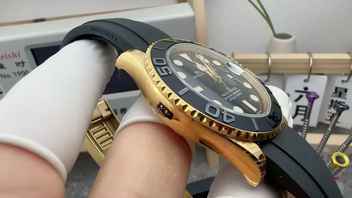 独家实拍：VS厂劳力士黄金游艇胶带细节全解析