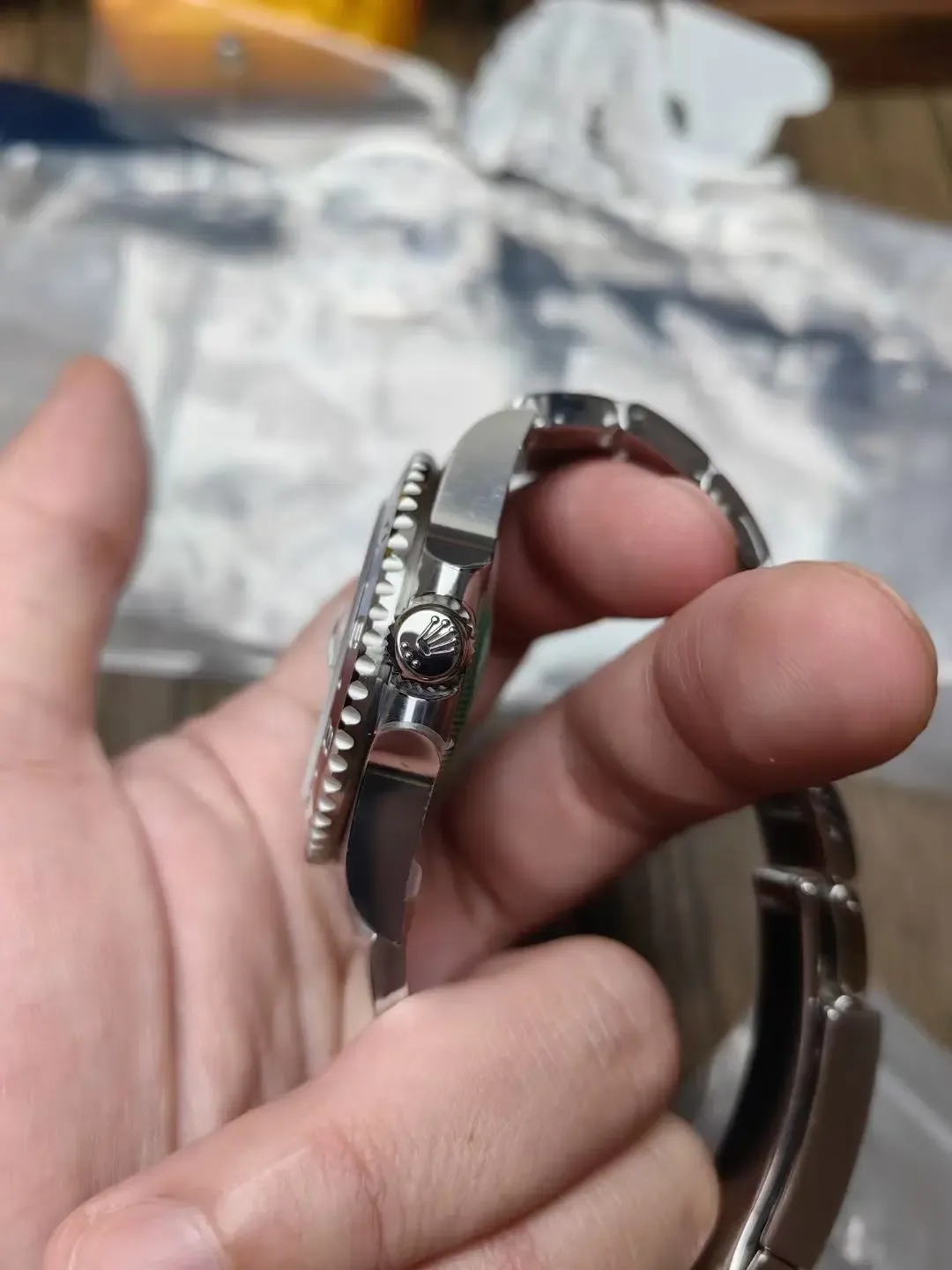 140g白金质感？C+劳力士陨石格林尼治：重量、色差一次说清