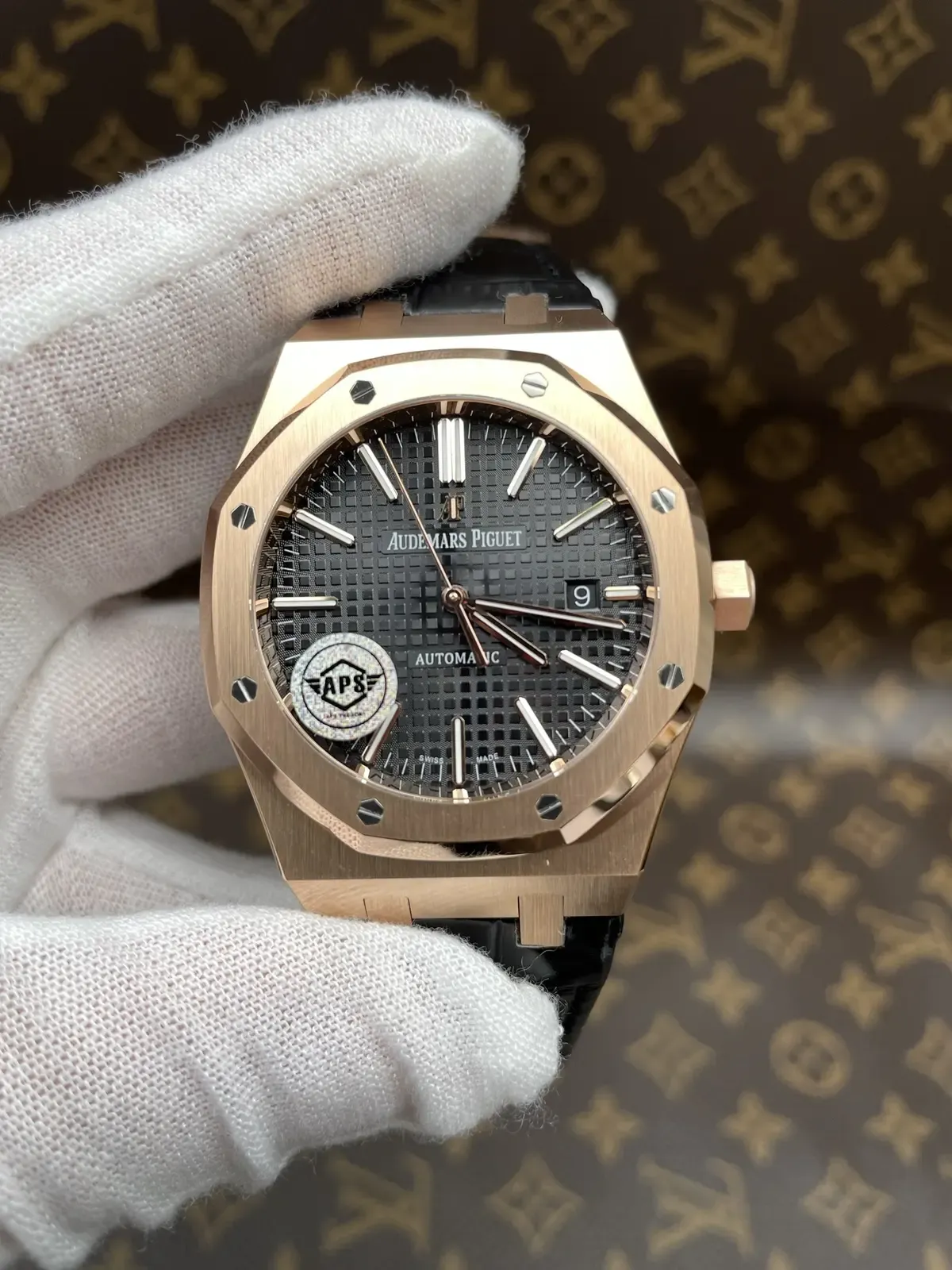 APS爱彼15400配重版玫瑰金，140g还原18K手感？