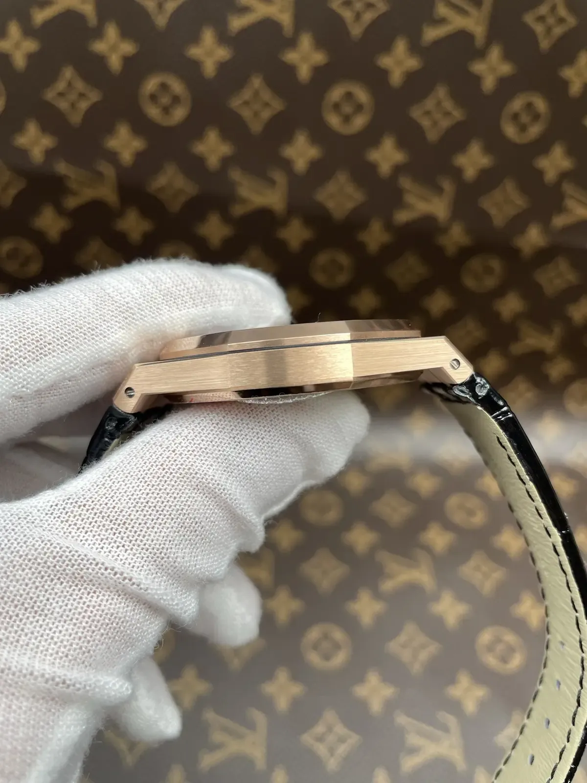 APS爱彼15400配重版玫瑰金，140g还原18K手感？