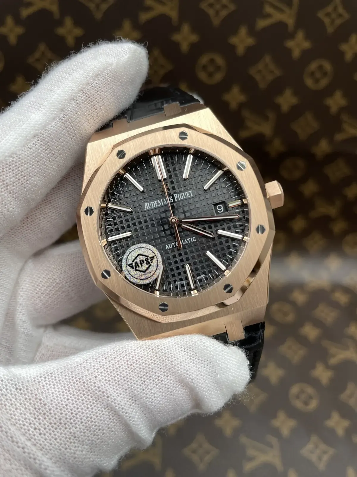 APS爱彼15400配重版玫瑰金，140g还原18K手感？