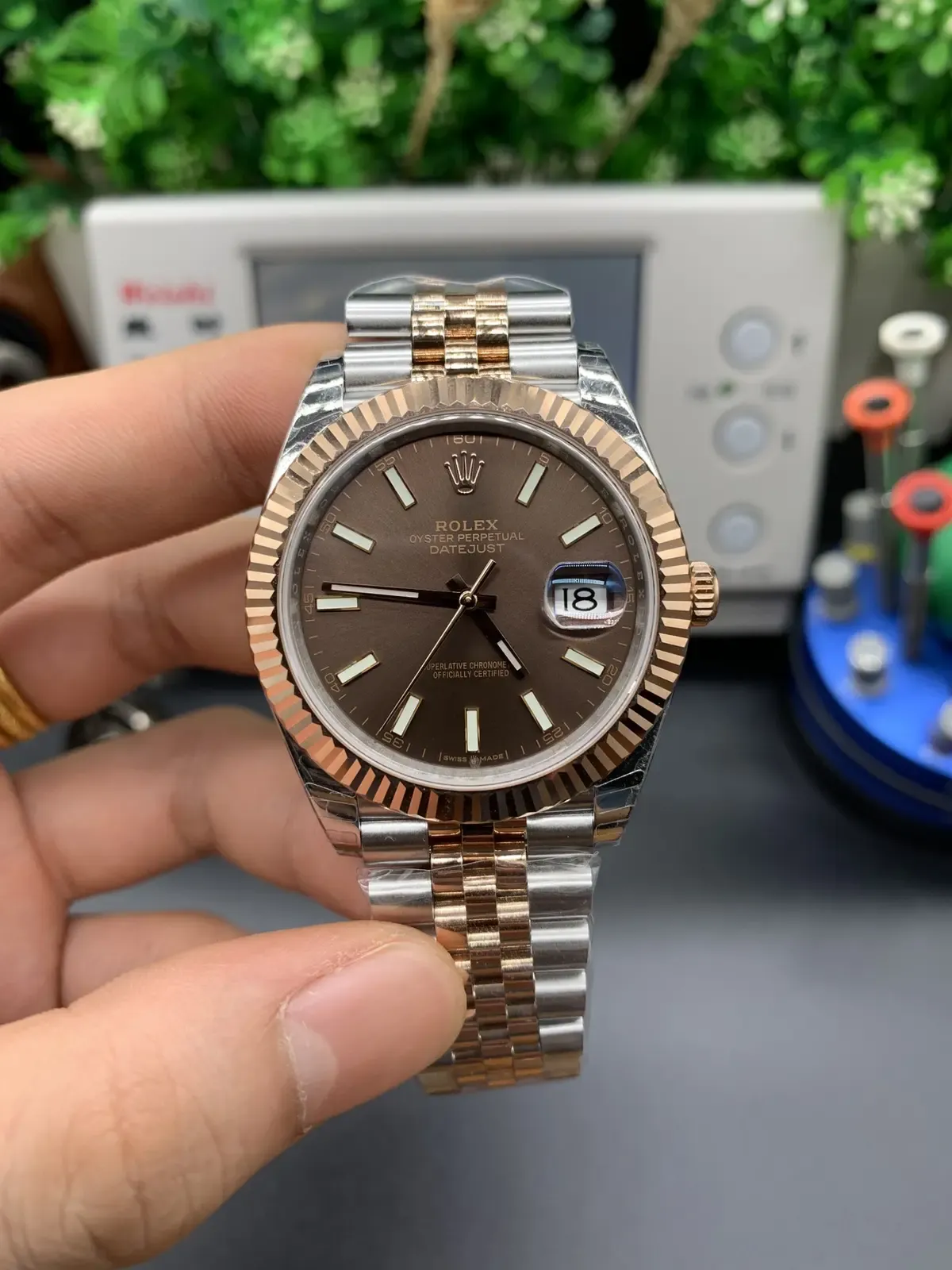 VS厂日志41间玫瑰金咖啡盘质量做工好不好？