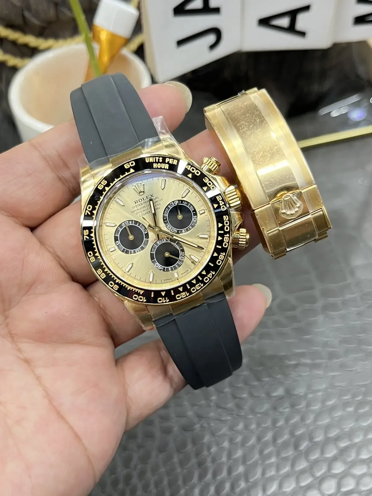 C厂余文乐金胶迪4131机芯升级版细节实拍解析