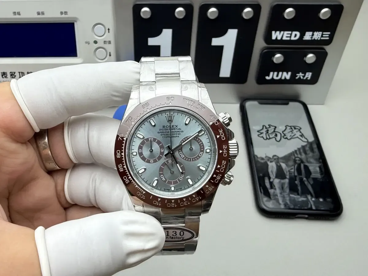 C厂劳力士冰蓝迪4130机芯辨别指南