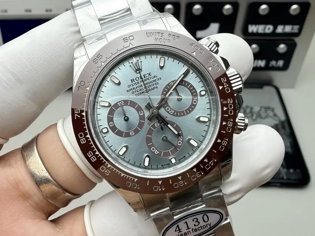 C厂劳力士冰蓝迪4130机芯辨别指南