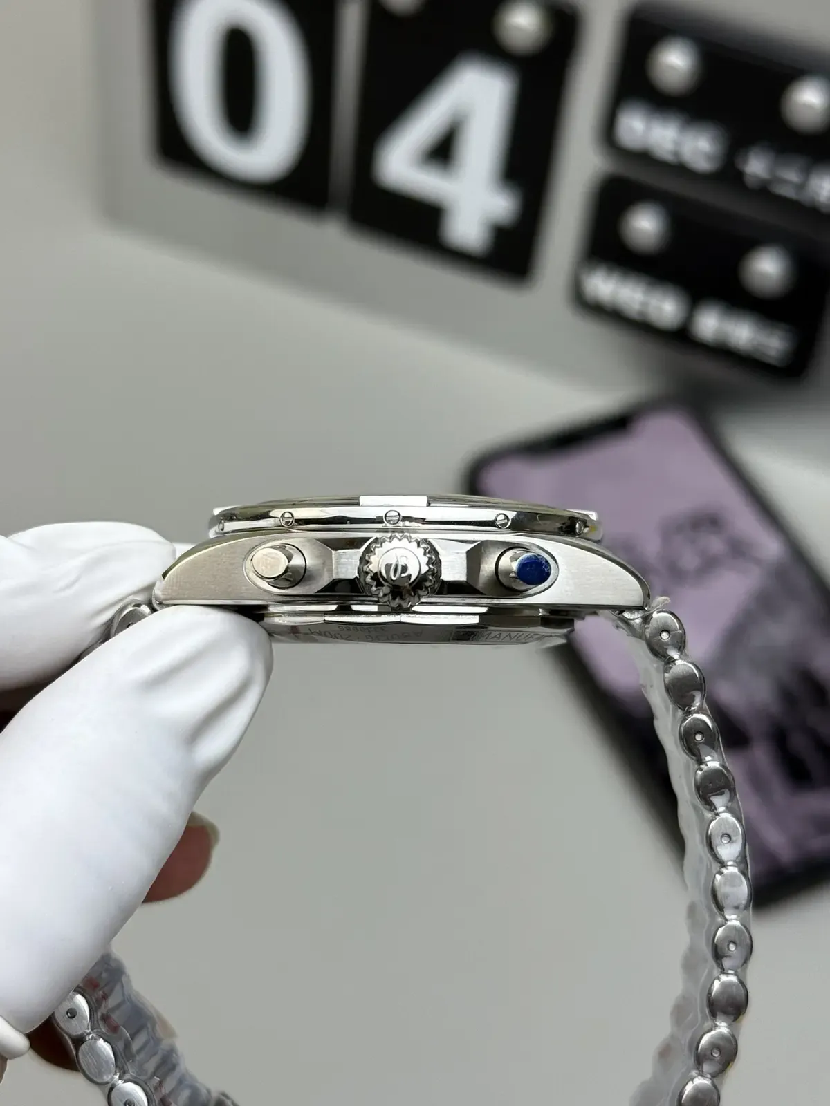 BLS百年灵机械计时熊猫配色子弹链，做工细节实测